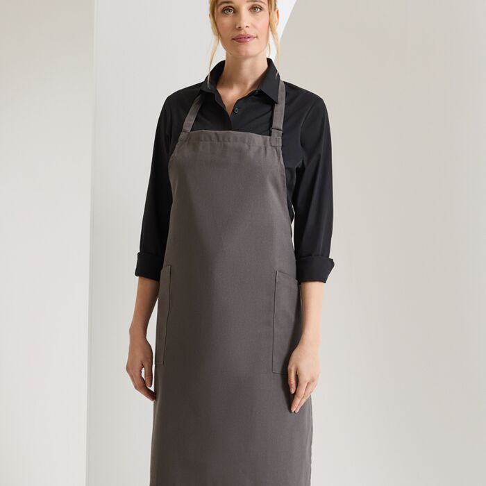 Premier Recycled Polyester and Fairtrade Organic Cotton Bib Apron Thumbnail