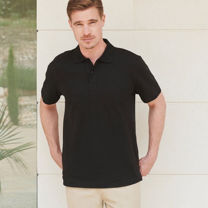 Stretch piqué polo shirt Thumbnail