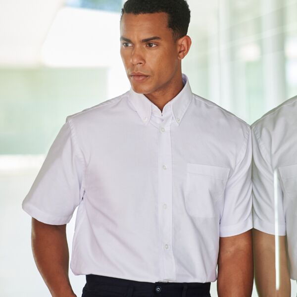 Henbury Short Sleeve Classic Oxford Shirt Thumbnail