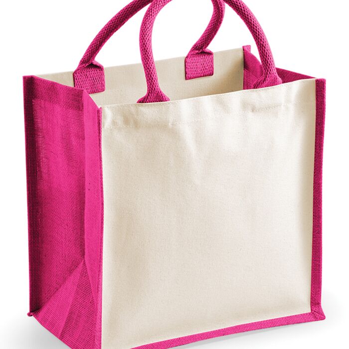 Westford Mill Printers Midi Jute Tote Bag Thumbnail