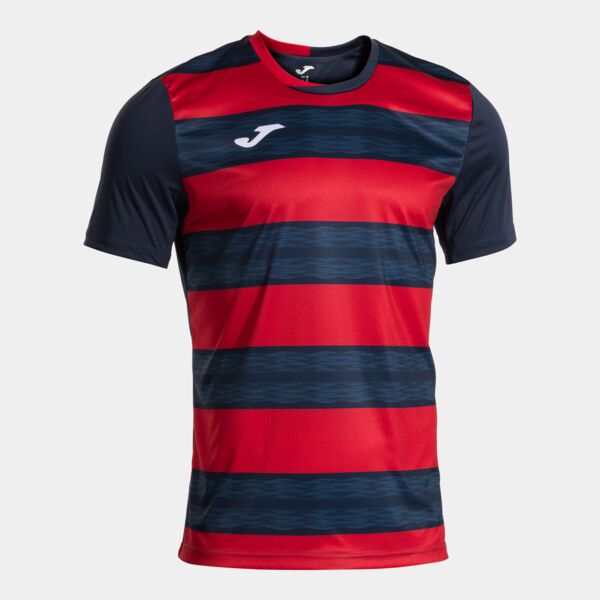 PERFORMANCE SHORT SLEEVE T-SHIRT NAVY BLUE RED Thumbnail