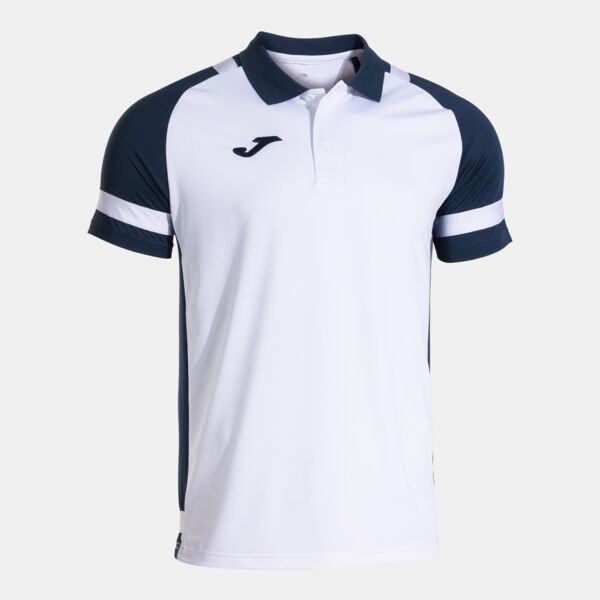 PHOENIX III SHORT SLEEVE POLO WHITE NAVY BLUE Thumbnail