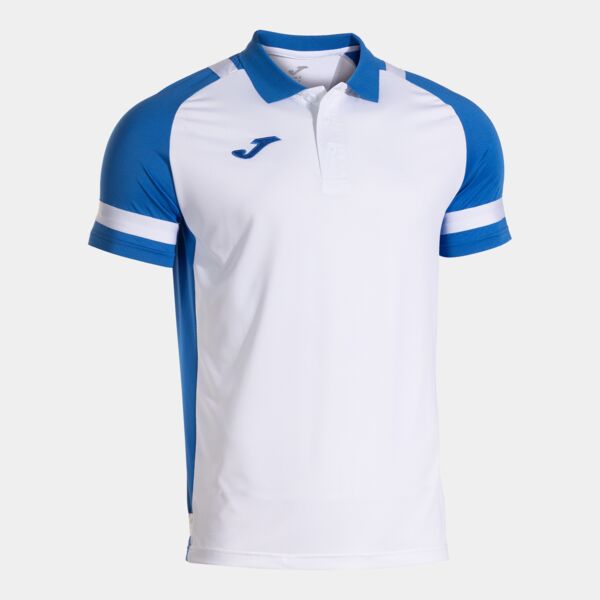 PHOENIX III SHORT SLEEVE POLO WHITE ROYAL BLUE Thumbnail