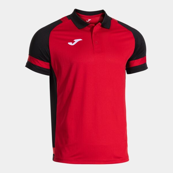 PHOENIX III SHORT SLEEVE POLO RED BLACK Thumbnail