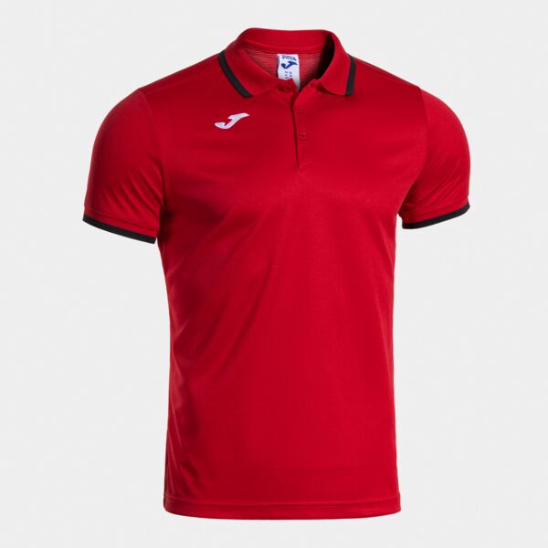 COMBI PREMIUM SHORT SLEEVE POLO RED BLACK Thumbnail