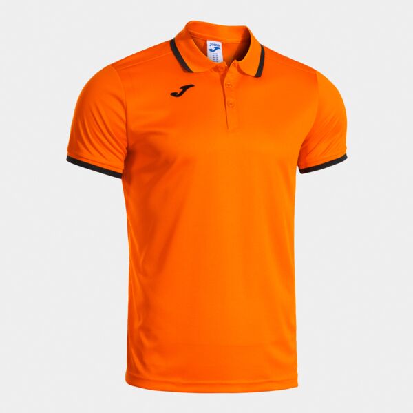 COMBI PREMIUM SHORT SLEEVE POLO ORANGE BLACK Thumbnail