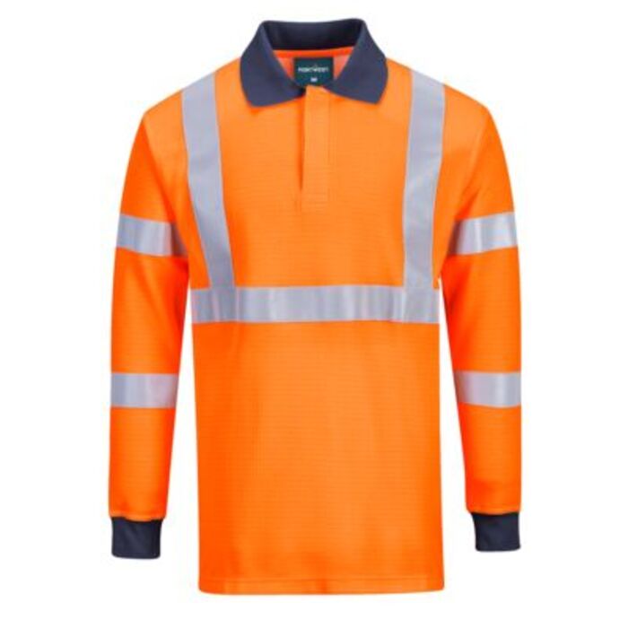 Modaflame Knit HVO FR Long Sleeve Polo Shirt Thumbnail
