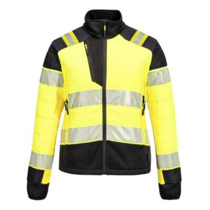 PW3 Hi-Vis Women's Hybrid Baffle Jacket Thumbnail
