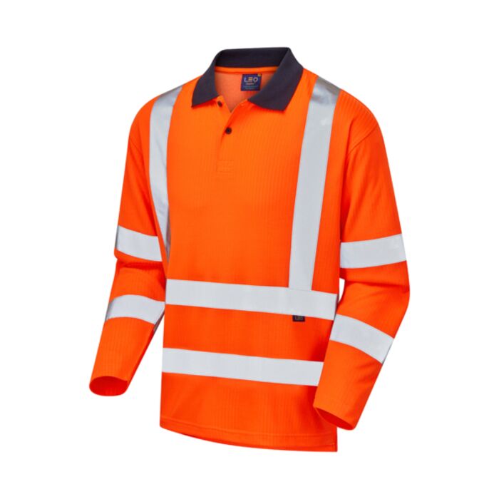 SWIMBRIDGE Leo EcoViz Comfort Sleeved Polo Shirt Thumbnail