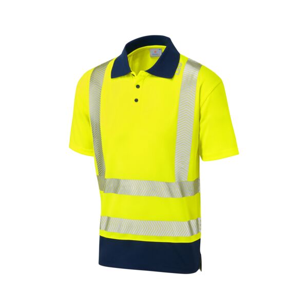 MORTEHOE Leo EcoViz Performance+ Dual Colour Polo Shirt Thumbnail