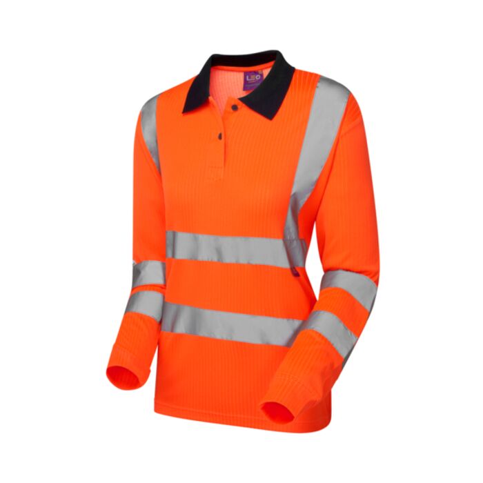 BEAFORD Leo EcoViz Comfort Womens Sleeved Polo Shirt Thumbnail