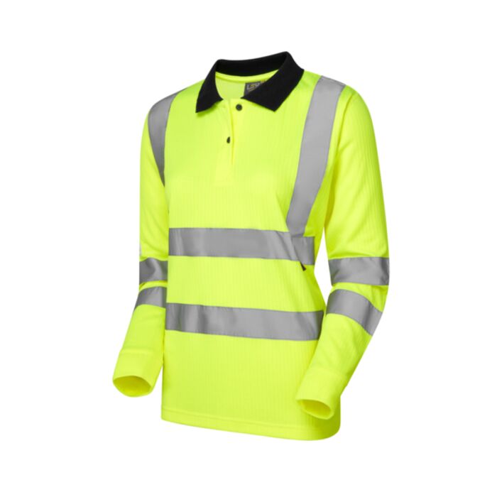 BEAFORD Leo EcoViz Comfort Womens Sleeved Polo Shirt Thumbnail