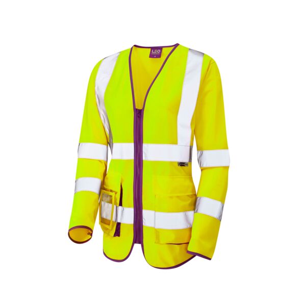 BEAWORTHY ISO 20471 Cl 3 Superior Womens Sleeved Waistcoa Thumbnail