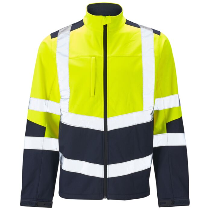 Supertouch Hi Vis 2 Tone Yellow Softshell Jacket Thumbnail