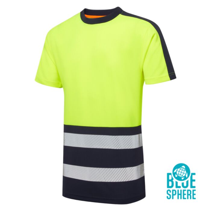Essentials Hi Vis Eco CoolAir Yellow T-Shirt  Thumbnail