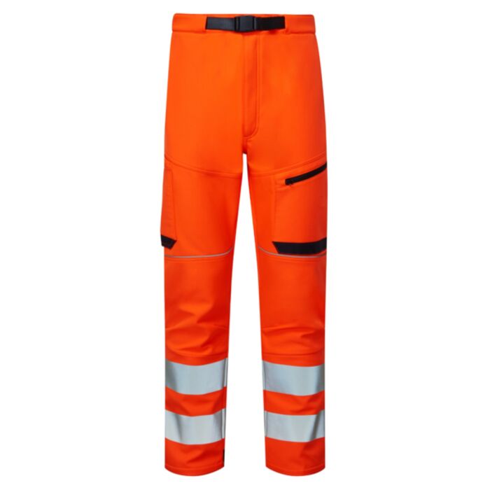 System Hi-Vis Eco Stretch Softshell Orange Trouser  Thumbnail