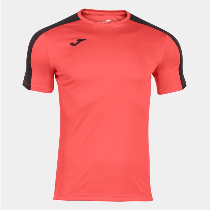 ACADEMY SHORT SLEEVE T-SHIRT FLUOR CORAL-BLACK Thumbnail