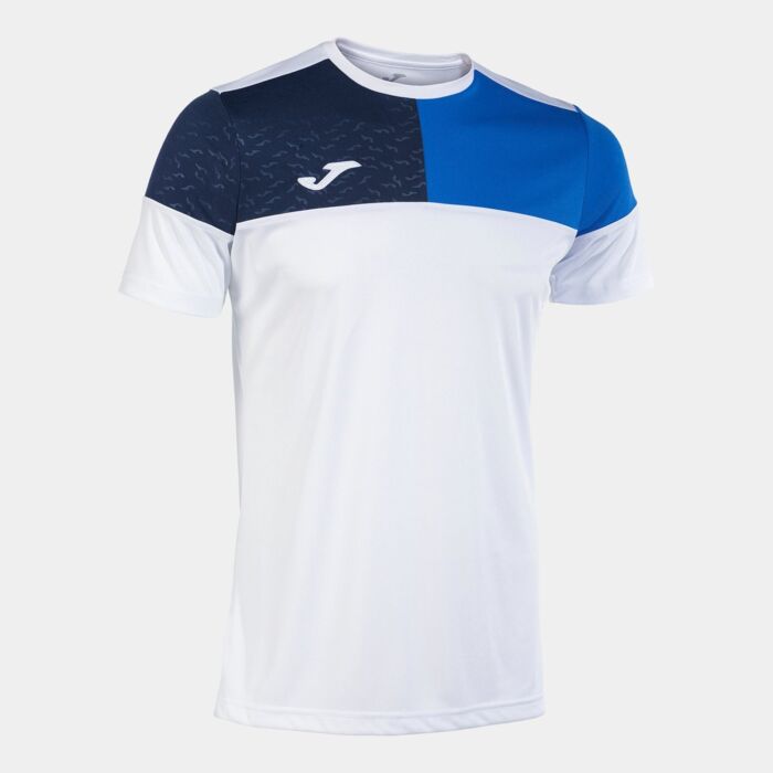 CREW V SHORT SLEEVE T-SHIRT WHITE ROYAL NAVY Thumbnail
