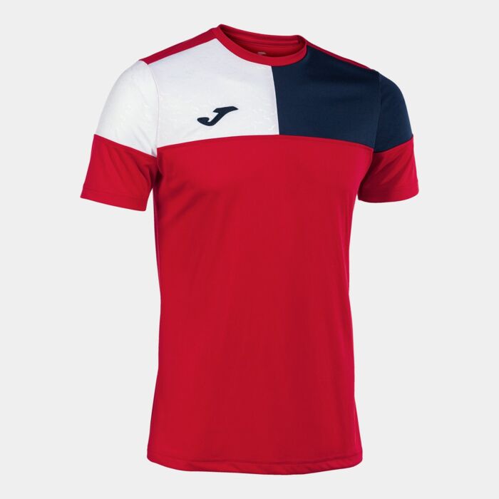 CREW V SHORT SLEEVE T-SHIRT RED NAVY WHITE Thumbnail