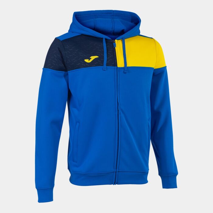 CREW V ZIP-UP HOODIE ROYAL YELLOW NAVY Thumbnail