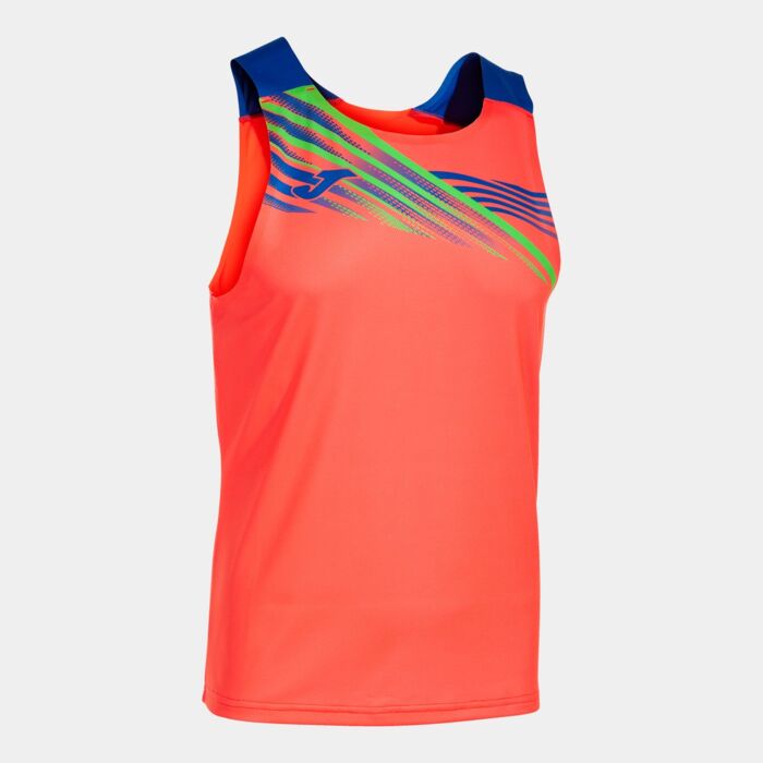 ELITE X SLEEVELESS SHIRT FLUOR CORAL ROYAL Thumbnail
