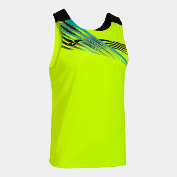 ELITE X SLEEVELESS SHIRT FLUOR YELLOW BLACK Thumbnail