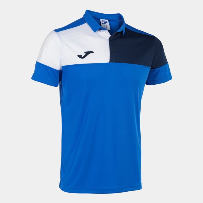 CREW V SHORT SLEEVE POLO ROYAL NAVY WHITE Thumbnail