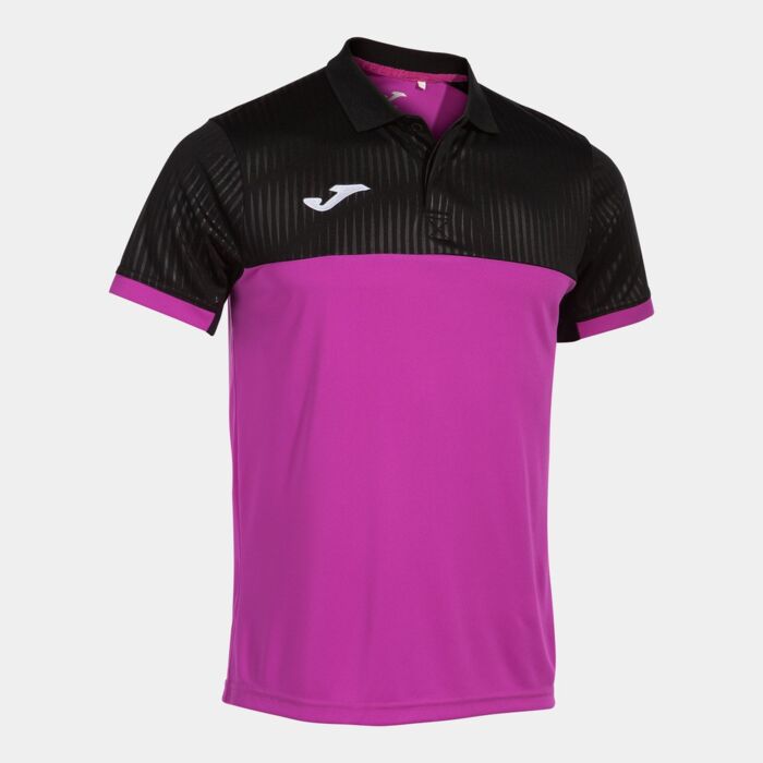 MONTREAL SHORT SLEEVE POLO FLUOR PINK BLACK Thumbnail