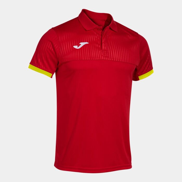 MONTREAL SHORT SLEEVE POLO RED YELLOW Thumbnail