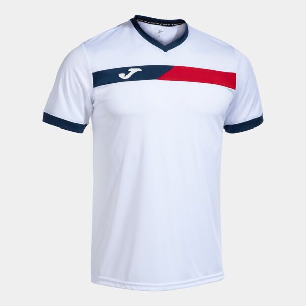 COURT SHORT SLEEVE T-SHIRT WHITE RED NAVY Thumbnail