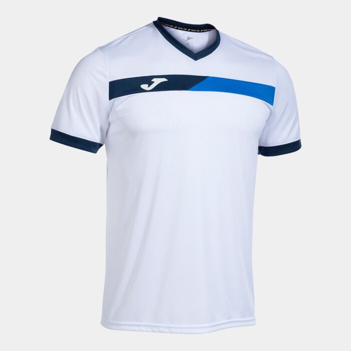COURT SHORT SLEEVE T-SHIRT WHITE ROYAL NAVY Thumbnail