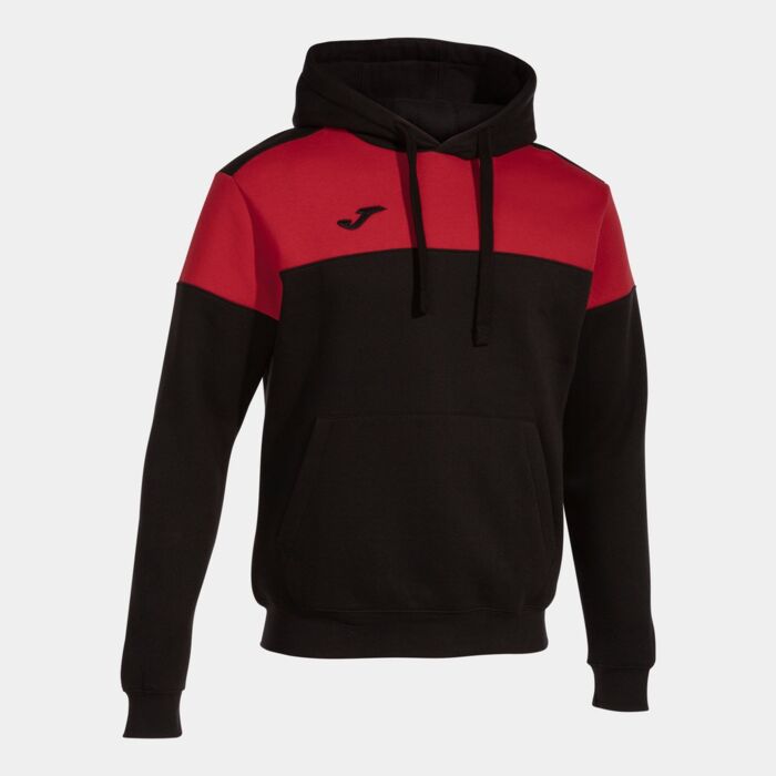 CREW V HOODIE BLACK RED Thumbnail