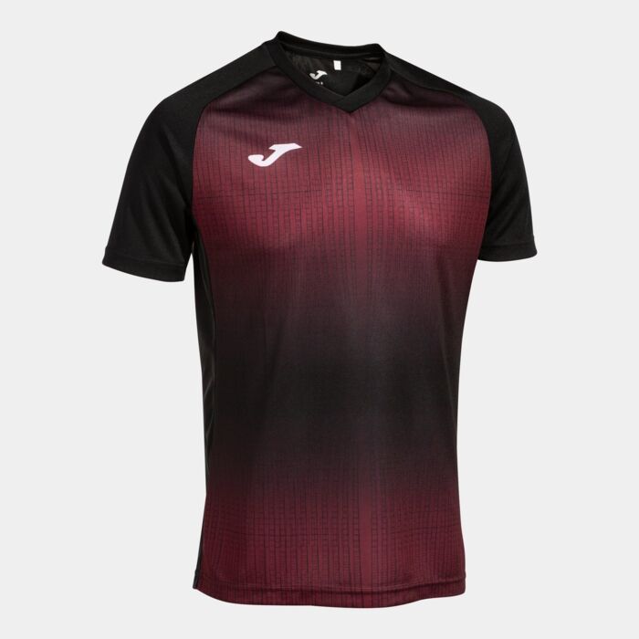 TIGER V SHORT SLEEVE T-SHIRT BLACK BURGUNDY Thumbnail