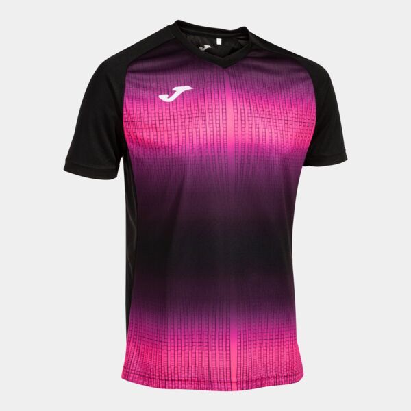 TIGER V SHORT SLEEVE T-SHIRT BLACK FLUOR PINK Thumbnail