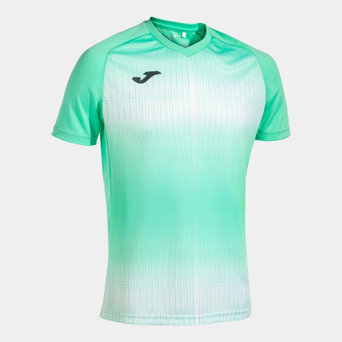 TIGER V SHORT SLEEVE T-SHIRT GREEN WHITE Thumbnail