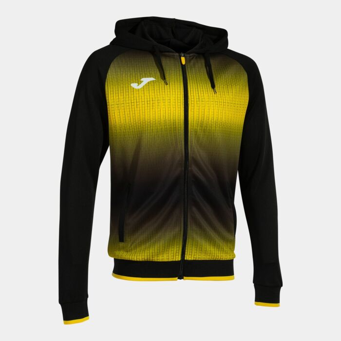 TIGER V ZIP-UP HOODIE BLACK YELLOW Thumbnail