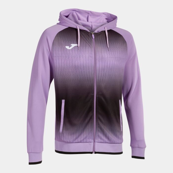 TIGER V ZIP-UP HOODIE PURPLE BLACK Thumbnail