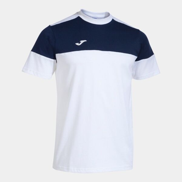 CREW V SHORT SLEEVE T-SHIRT WHITE NAVY Thumbnail