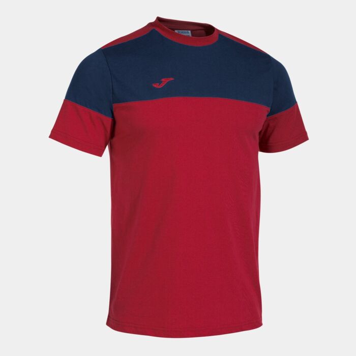 CREW V SHORT SLEEVE T-SHIRT RED NAVY Thumbnail