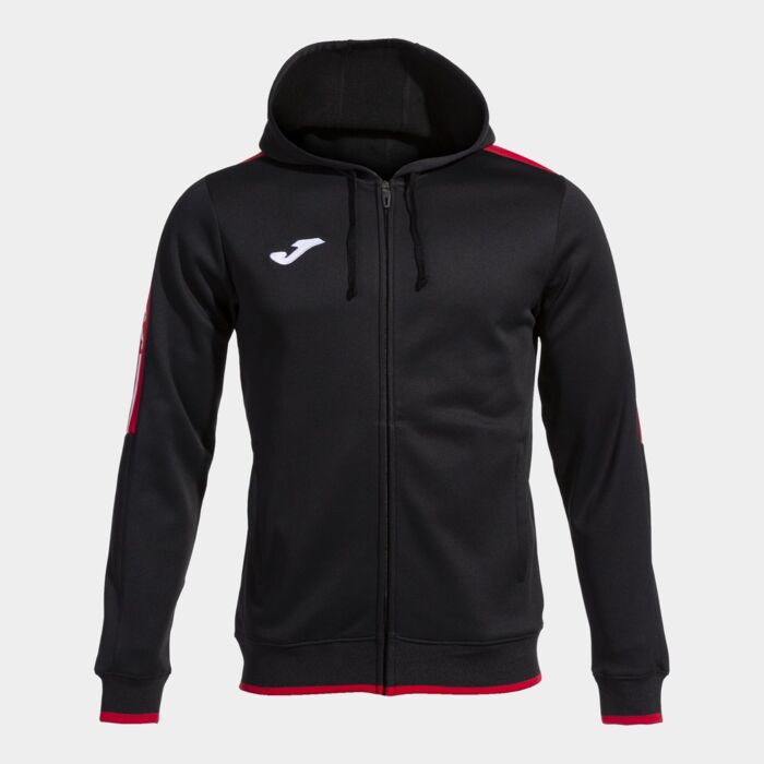 OLIMPIADA ZIP-UP HOODIE BLACK RED Thumbnail