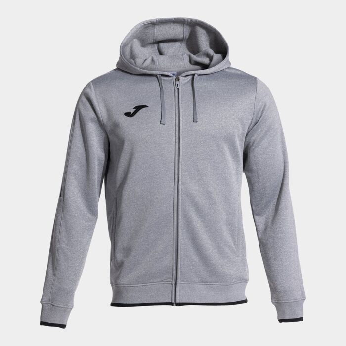 OLIMPIADA ZIP-UP HOODIE MELANGE GREY BLACK Thumbnail