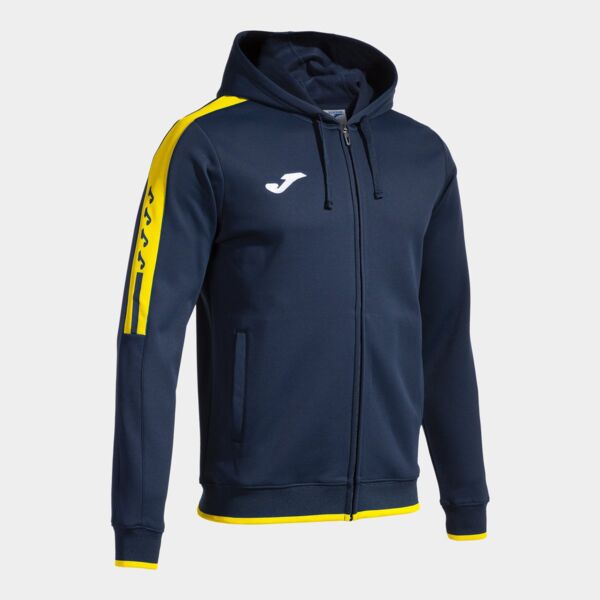 OLIMPIADA ZIP-UP HOODIE NAVY YELLOW Thumbnail