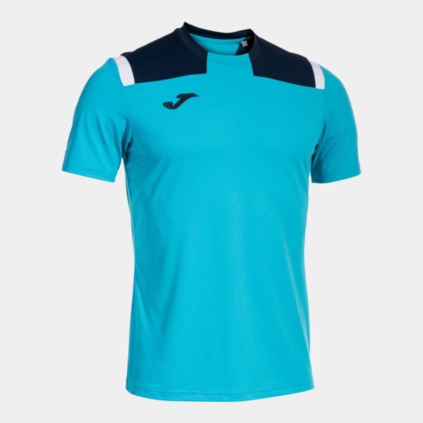 TOLEDO SHORT SLEEVE T-SHIRT FLUOR TURQUOISE-NAVY Thumbnail