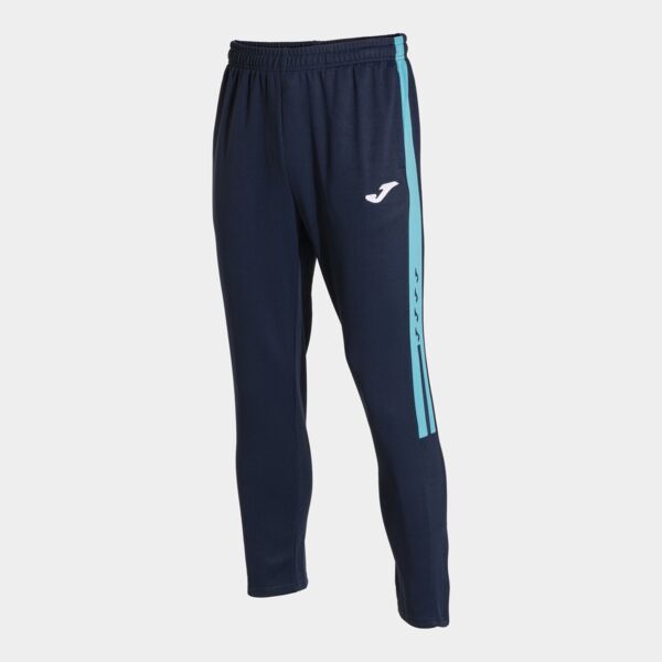 OLIMPIADA LONG PANTS NAVY FLUOR TURQUOISE Thumbnail