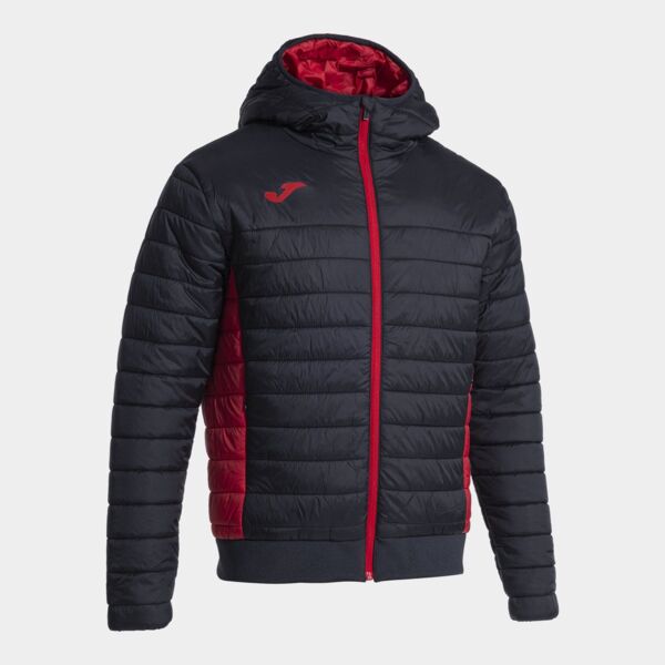 URBAN V BOMBER JACKET BLACK RED Thumbnail