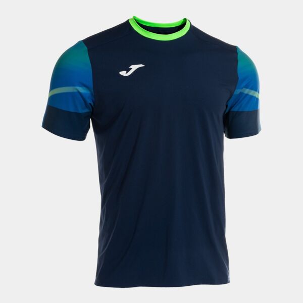 ELITE XI SHORT SLEEVE T-SHIRT NAVY FLUOR GREEN Thumbnail