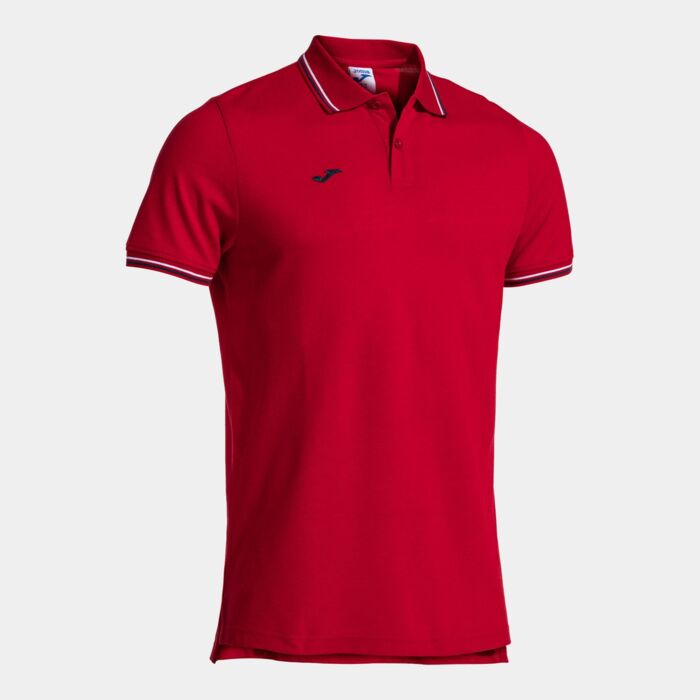 CONFORT CLASSIC SHORT SLEEVE POLO RED NAVY Thumbnail