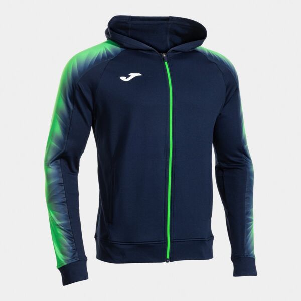 ELITE XI ZIP-UP HOODIE NAVY FLUOR GREEN Thumbnail