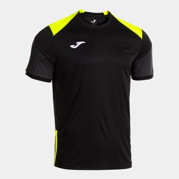 DANUBIO SHORT SLEEVE T-SHIRT BLACK FLUOR YELLOW Thumbnail