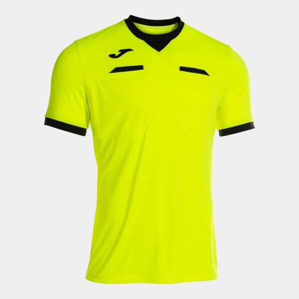 REFEREE SHORT SLEEVE T-SHIRT FLUOR YELLOW BLACK Thumbnail